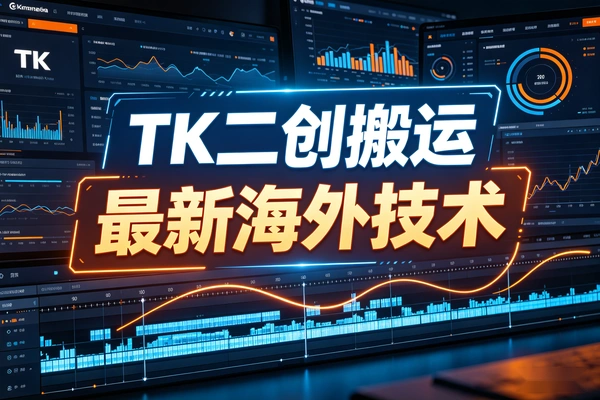 TK短视频二创搬运最新海外技术